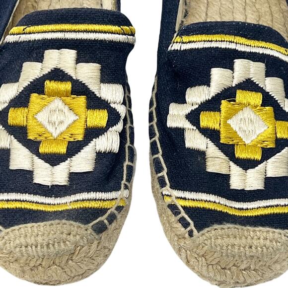 Soludos Embroidered Platform Smoking Slippers size 6.5 Espadrilles Shoes - Picture 5 of 12